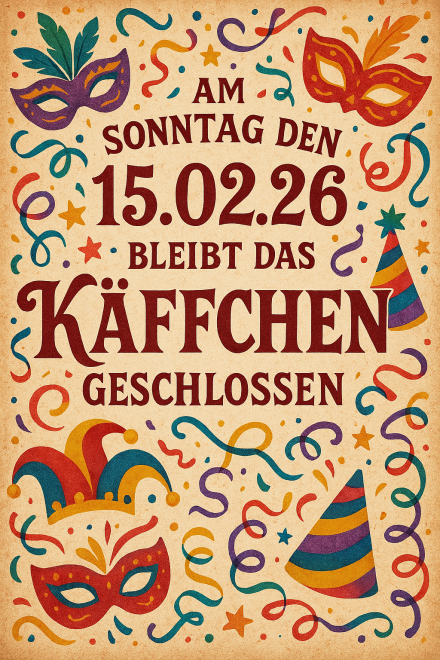 Tulpensonntag geschlossen